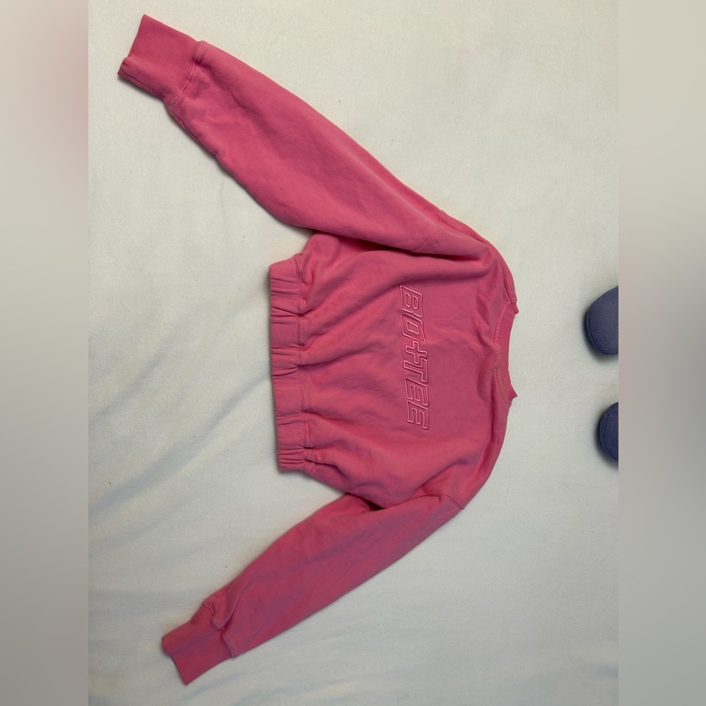 Pink Cropped Sweater - Picture 2 of 2